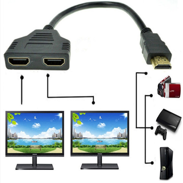HDMI Male to Dual HDMI Female 1 to 2 