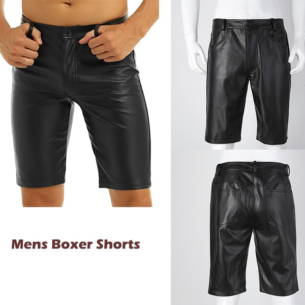 mens leather boxer shorts