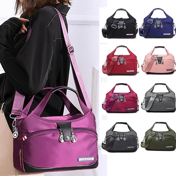 Women Shoulder Bag Fashion Pure Color Casual Tote Outdoor Bag