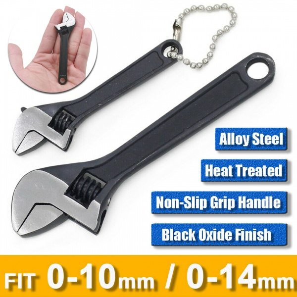 A 2.5" 4" 100mm Adjustable Spanner Mini Wrench Openning Small Repair Hand Tool 