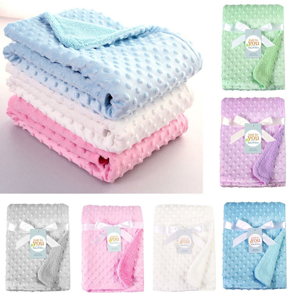 Newborn Baby Solid Blanket & Swaddling Thermal Soft Fleece Blanket