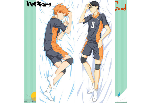 45*45CM Anime Haijiu Print Pillowcase Japan Wuye Hinata Shouyou