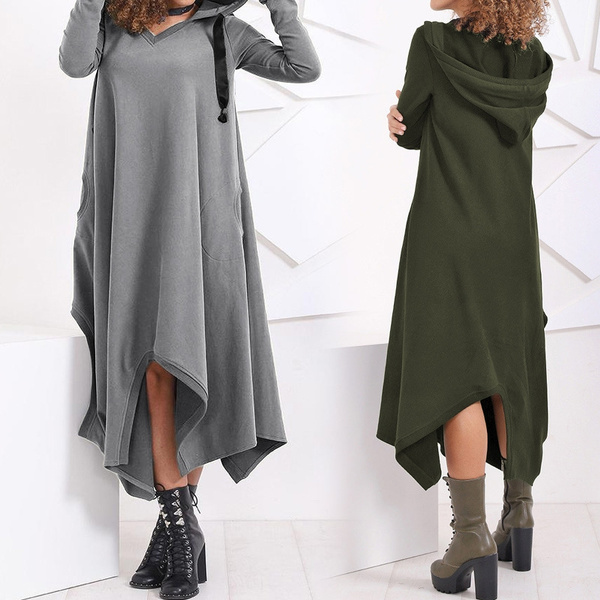 Asymmetric long winter hoodie new arrivals