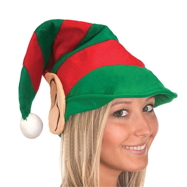 elf with santa hat