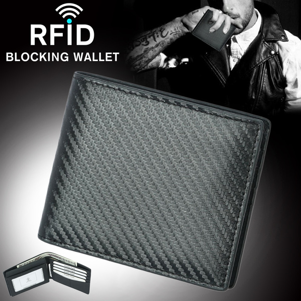 Men's Leather Carbon Fiber Wallets