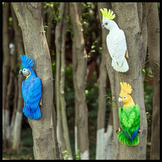 Garden, feathersparrotdecoration, colorfulsimulationparrot, Ornament