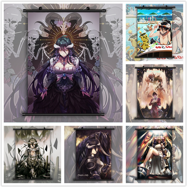 Overlord Albedo HD Canvas Print Wall Poster Scroll Room Decor