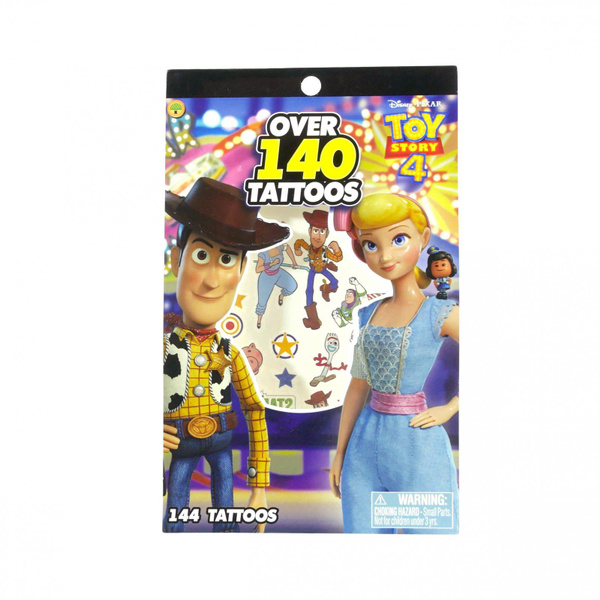 Disney Pixar Toy Story 4 Temporary Tattoo Booklet 4 Sheets Over 140