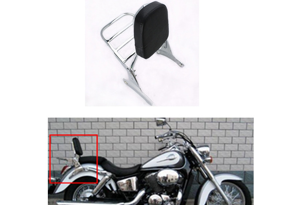 Backrest Sissy Bar Luggage Rack With Pad For Honda Shadow VT400