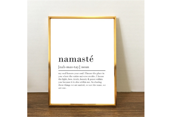 Namaste Definition Print Namaste Sign Namaste Printable 