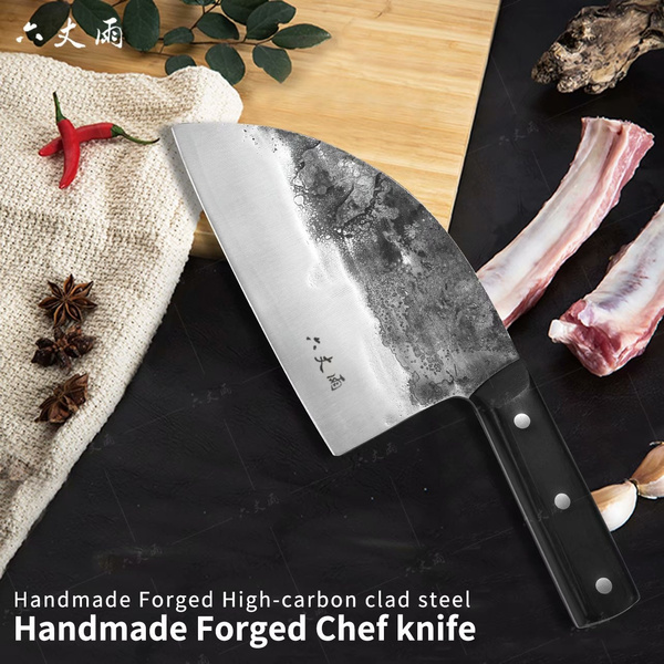 Professional Chinese Traditional Forged Butcher Knife Chef Knife Kitchen  Knife Sharp Blade Cleaver Slicer Full Tang Slaughtering Knife Chef's Meat  Cleaver High Manganese Steel Hardness Forged Manual Knife Filleting Slicing  Vegetable Cutter