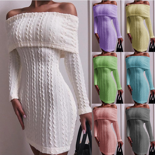 sexy knitted dress