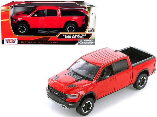 2019 Ram 1500 Rebel Crew Cab Pickup Truck Red 1 24 Diecast Model Car By Motormax Wish