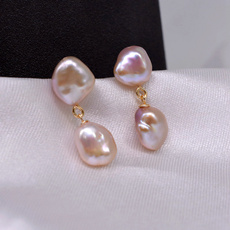 baroquepearl, Jewelry, Pearl Earrings, simplematching