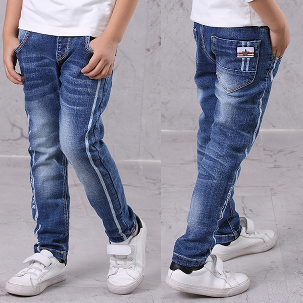 New Fashion Boys Pants Boys Fashion Washed Jeans Pants 2-12 Years Old Kids  Jeans Baby Boy Jeans 4 5 6 8 10 12 T - AliExpress