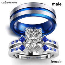 Couple Rings, White Gold, tungstenring, wedding ring