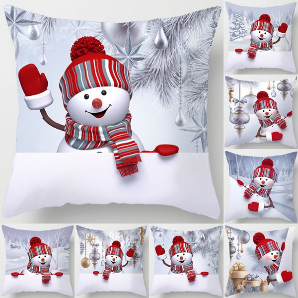 snowman pillow cases