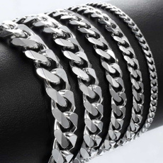 Heavy, Charm Bracelet, Fashion, Stainless Steel