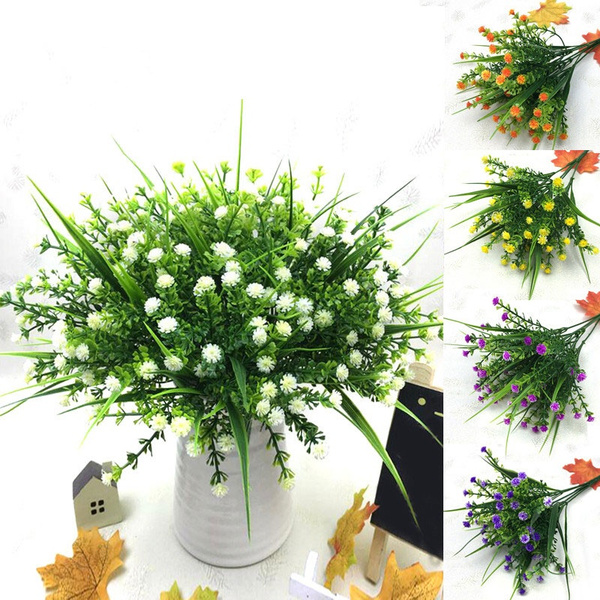 28cm Artificial Plants, Faux Baby's Breath Fake Gypsophila Shrubs  Simulation Greenery Bushes Wedding Centerpieces Table Floral Arrangement  Bouquet Filler