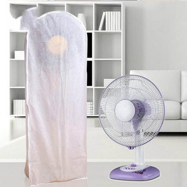 Long,Grey Sweet48 Electric Fan Cover,Fan Dust Cover Washable Dustproof & Moisture-Proof for Household Floor Fans Pedestal Fans,Nonwoven Fabric Solid Accessories Dust Proof With Drawstring 