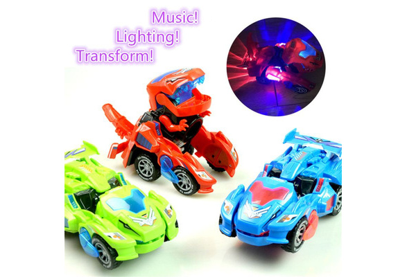 bright dino transforming led car