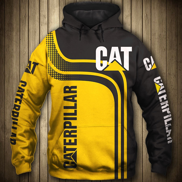 caterpillar pullover moletom com capuz