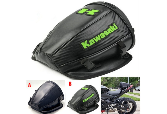 Kawasaki Motorcycle Bike Rear Trunk Waterproof Seat Carry Luggage Tail Bag Motorcycle Bag | Wish