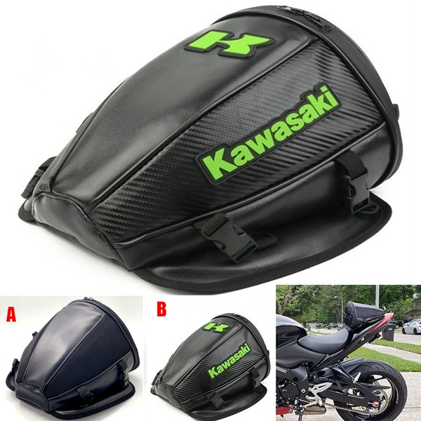 Kawasaki Motorcycle Bike Rear Trunk Waterproof Seat Carry Luggage Tail Bag Motorcycle Bag | Wish