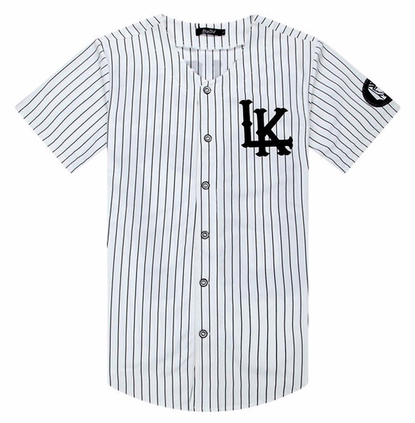 Man Si Tun Summer Style Mens Tees Fashion Streetwear Hip Hop Baseball Jersey  Striped Shirt Men Clothes Tyga Last Kings Clothing