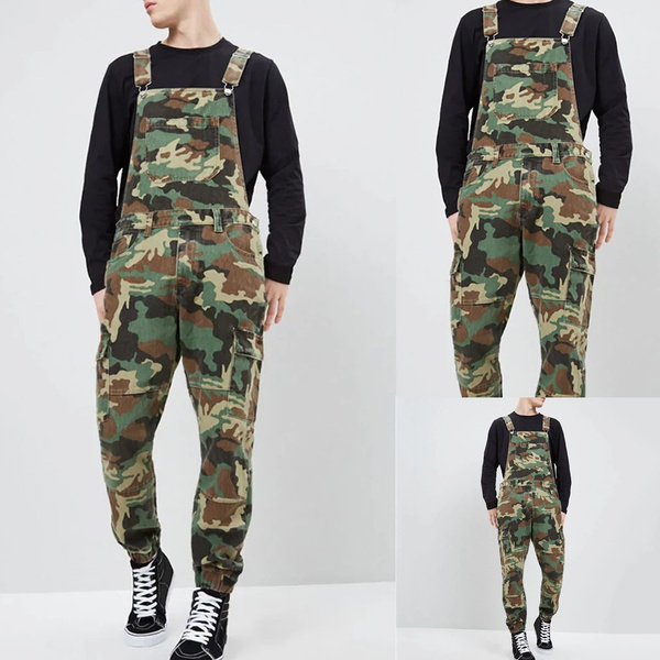 plus size camo jumpsuit