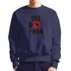 Collar, antumnsweaterlongsleeve, War, roundcollarfleece