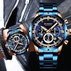 Chronograph, Steel, Fashion, Casual Watches