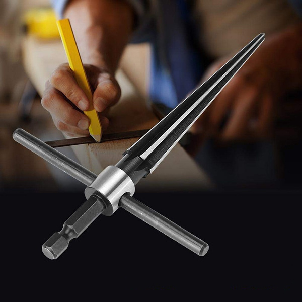 2 Pcs Tapered Reamers T Handle 5 Fluted Chamfer Bridge Pin Hole Hand Held Reamer