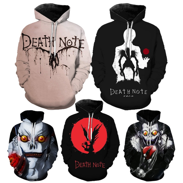 Death Note Death Laughing Gram 3d Hooded Sweater Autumn And Winter Casual Sweater For Men And Women Cool Street Wear Wish