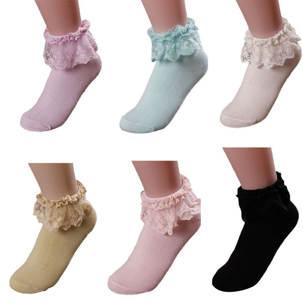large frilly socks