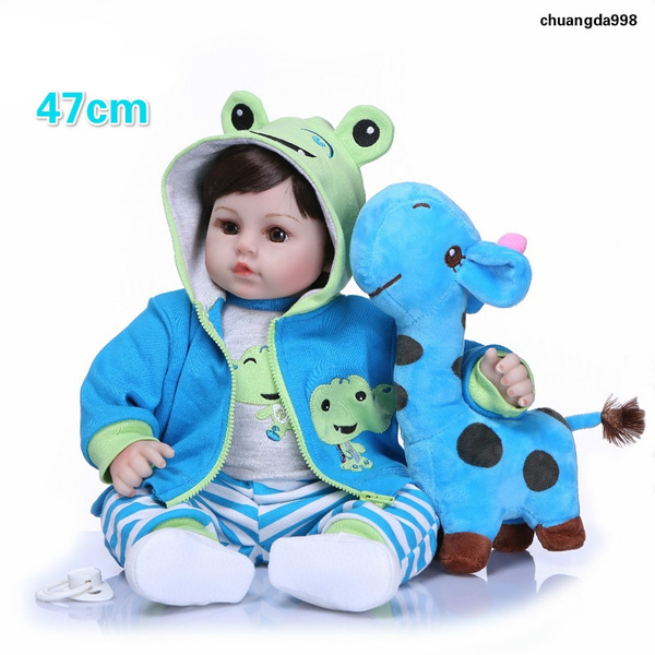 47cm New Handmade Simulation Silicone Reborn Baby Boy Doll Toy Wish