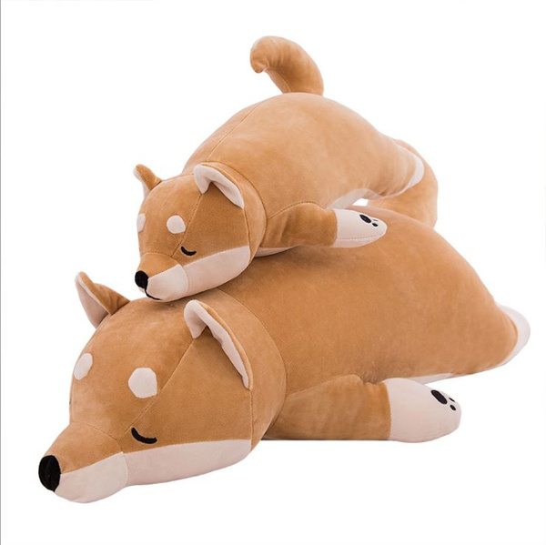 sleeping shiba inu plush