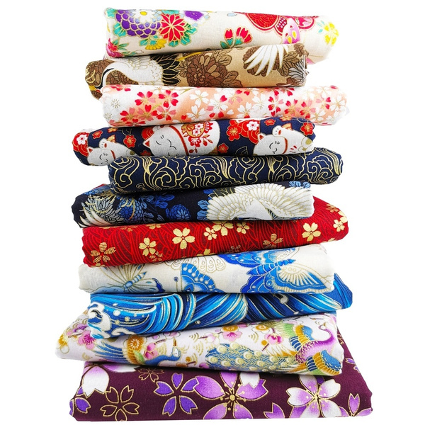 35*50cm,50*150c, 1pcs 100 Cotton Linen Quilting Fabric Printed Fabrics