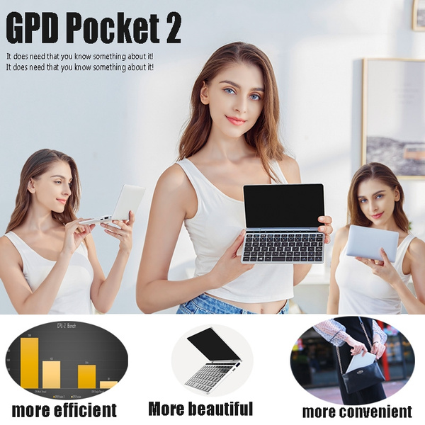 GPD Pocket 2 laptop computer 8GB+128GB Amber 7 Mini Laptop Touch screen  Tablet PC Windows 10 64bit