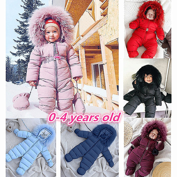  Little Boys Girls Winter Warmer Puffer Down Thick Snow