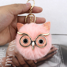 Owl, keyholder, Key Chain, Joyería de pavo reales