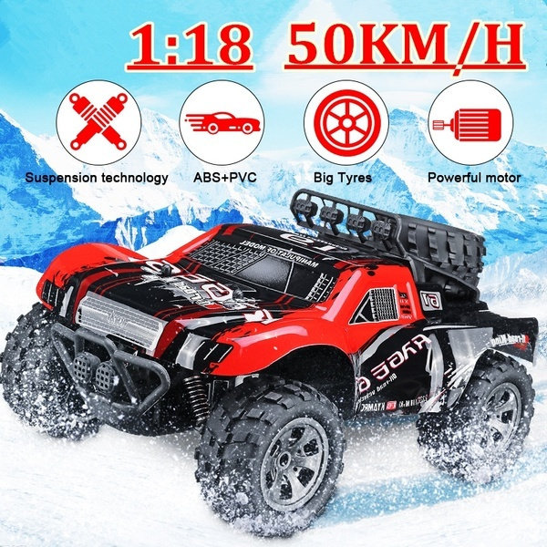 118 4WD Wireless Charging Remote Control Car High Speed 2.4ghz RC