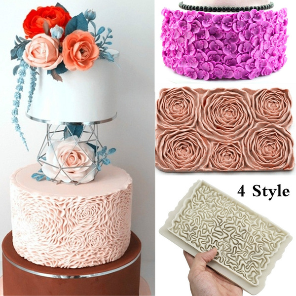 3D Flower Silicone Sugar Fondant Mold Cake Baking Decor Mould Kitchen-.AU K1N8 