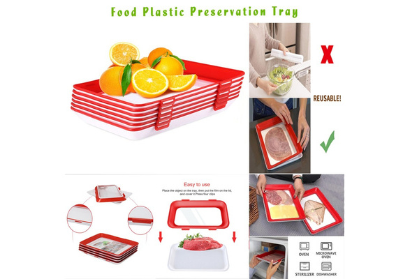 Food Preservation Tray Creative Plastic Kitchen Food Storage Tray