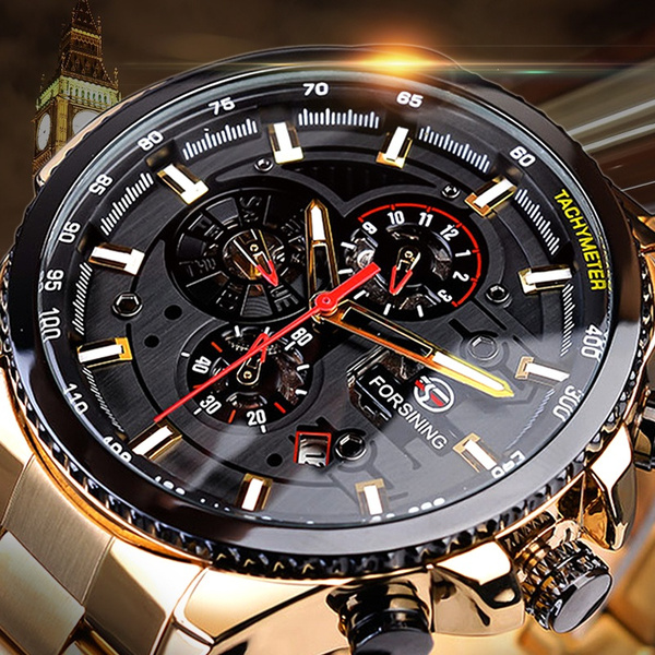 Orologio Da Uomo A Quadrante Grande In Acciaio Inossidabile Con Quadrante  Automatico Impermeabile | Wish