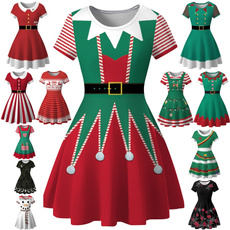 santadre, short sleeve dress, sleeve dress, Christmas