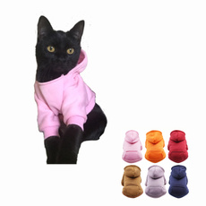 Autumn and Winter's Warm Sporty Fleece hoodie  Pet Clothing for Cats Puppy