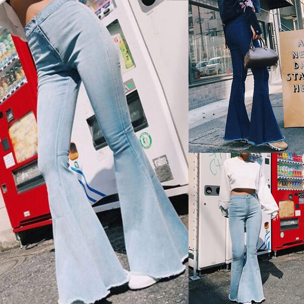 baggy flared trousers