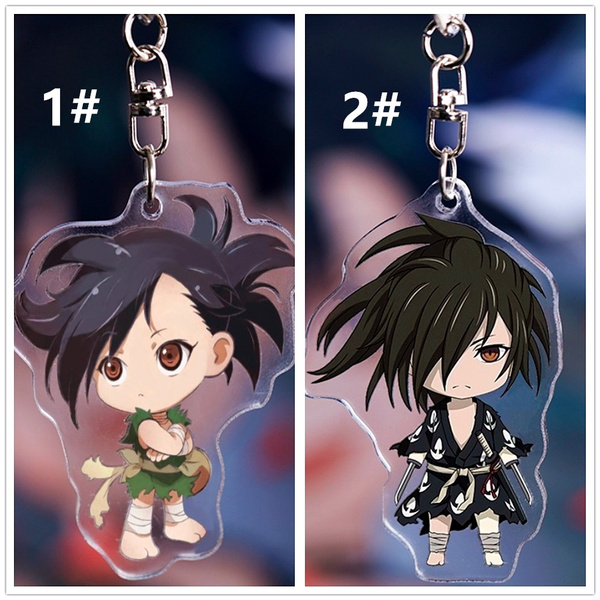 Anime Dororo Hyakkimaru Dororo Acrylic Keychain Strap Figure Keyring Charm  6cm