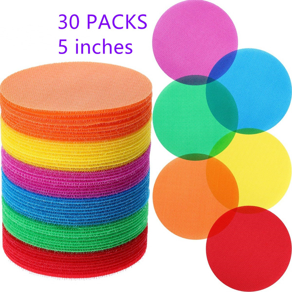 30-pack Of 5-inch Carpet Circles: Spot Markers For Classroom